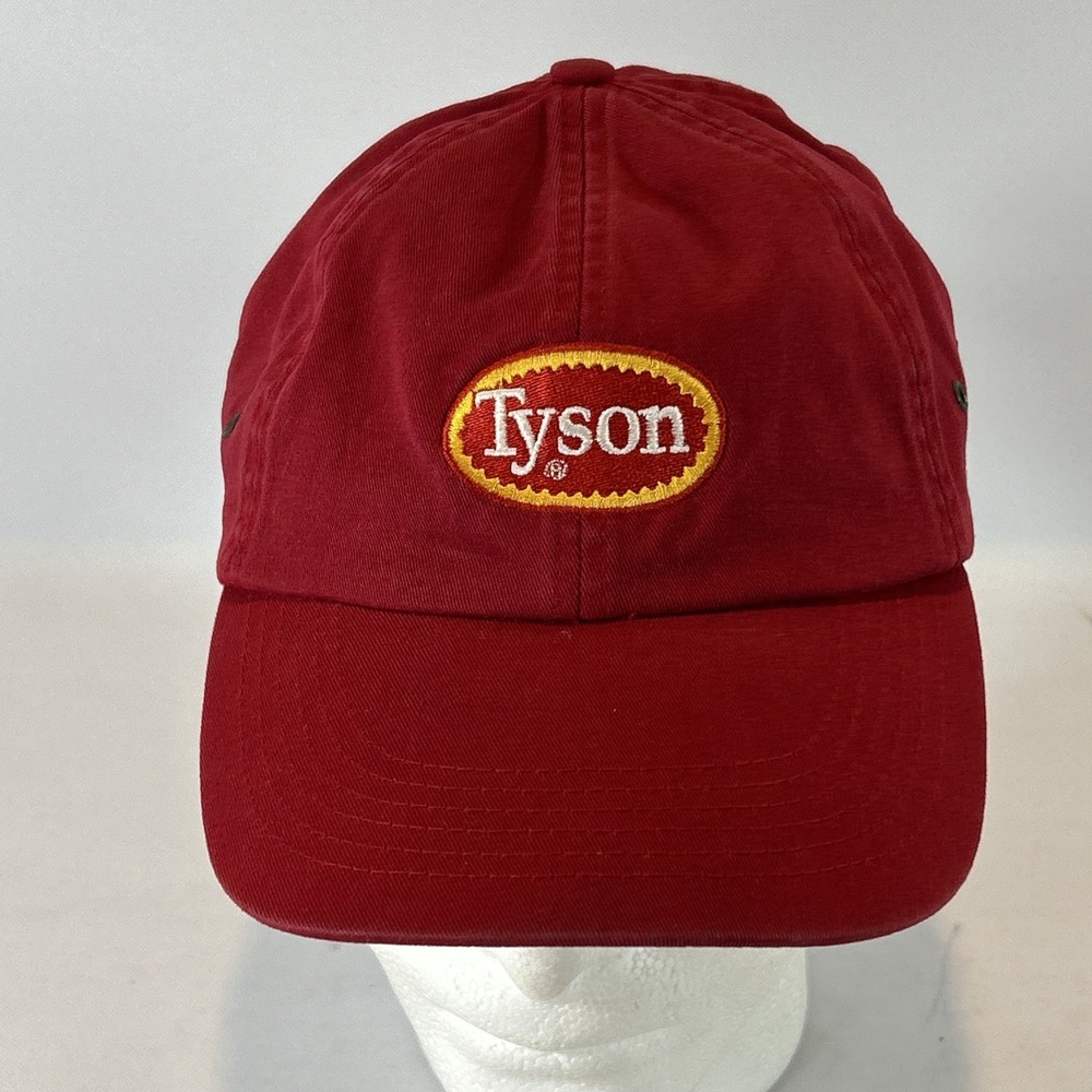 Vintage Tyson Chicken Cap Hat Strap Back Red Embroidered Dad Hat